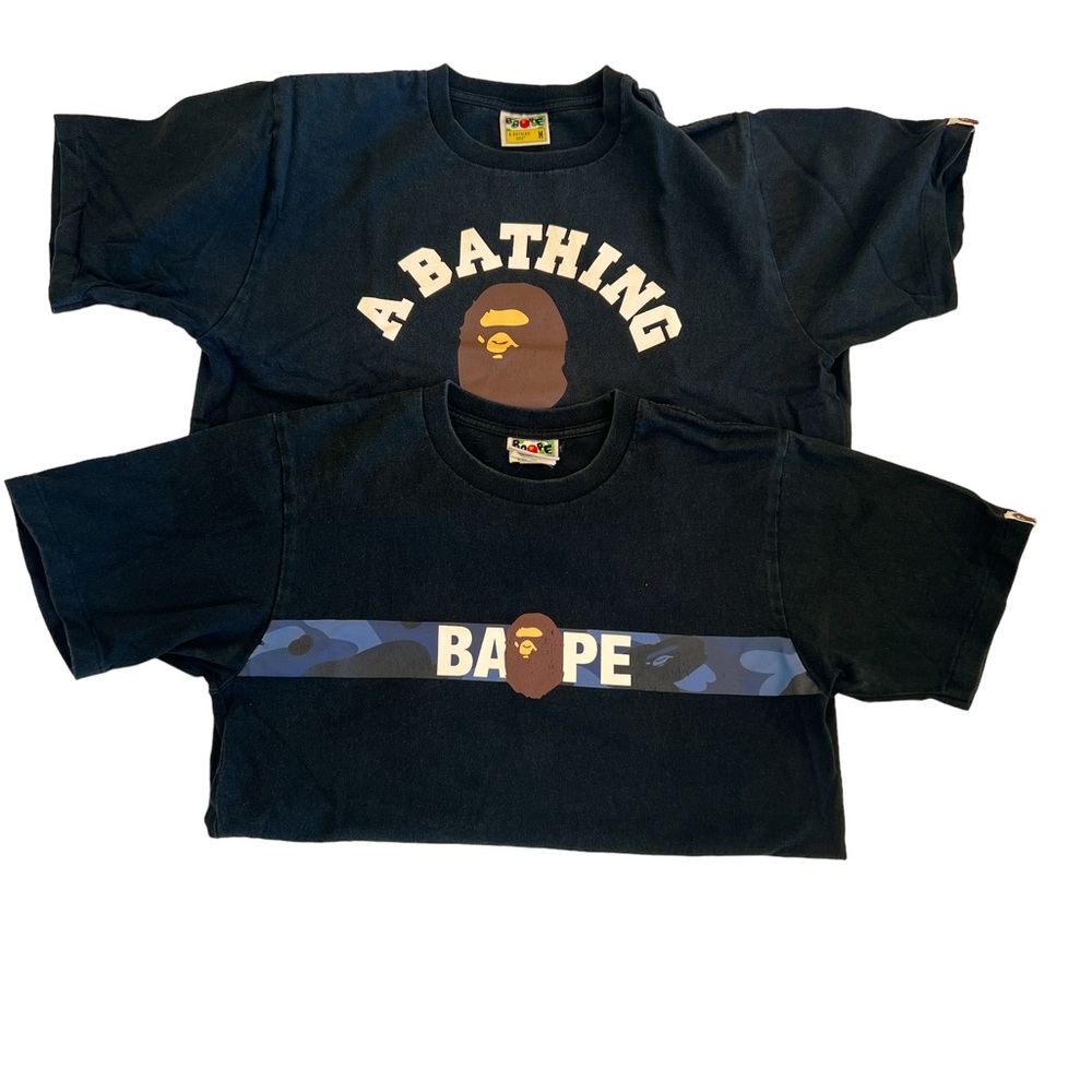 Lot of 2 BAPE T-shirts for men